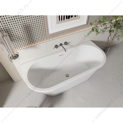 00090355 Ванна 180х75 акриловая Azario ELCON пристенная, с сифоном и рамой ELC18075 AZARIO (Россия/Китай) купить в Тюмени (Ван Саныч™)