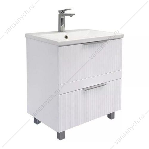 Тумба с раковиной 60 Comforty Лима-60Н2 напольная, белый мат., раковина Como 60, 00-00019173CF Comforty (Россия) купить в Тюмени (Ван Саныч™)