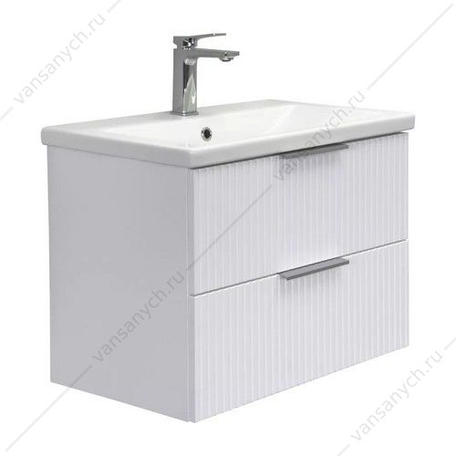 Тумба с раковиной 70 Comforty Лима-70П2 подвесная, белая мат., раковина Como 70, 00-00019188CF Comforty (Россия) купить в Тюмени (Ван Саныч™)