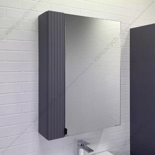 Зеркало-шкаф 60 для ванной комнаты Comforty Лима 60 антрацит, 00-00019425CF Comforty (Россия) купить в Тюмени (Ван Саныч™)