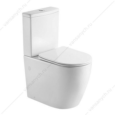 Унитаз безободковый, скрытое ТОРНАДО с сиденьем микролифт, быстросъем Azario LUMA TORNADO FLUSHING напольный AZ-1253ST AZARIO (Россия/Китай) купить в Тюмени (Ван Саныч™)