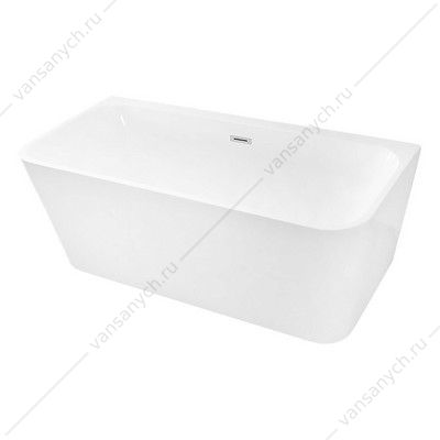 00097877 Ванна 170х75 акриловая Loranto пристенная, с сифоном и опорными ножками CS-04-170 Loranto (Россия-Китай) купить в Тюмени (Ван Саныч™)