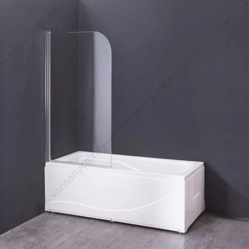 Шторка 70х140 на борт ванны Comforty 28CR прозрачное стекло, профиль хром Comforty (Россия) купить в Тюмени (Ван Саныч™)