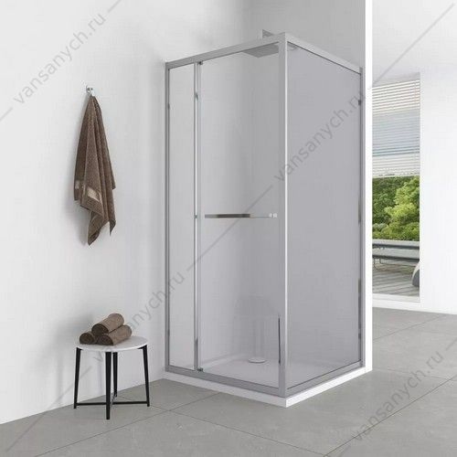 Душевое ограждение 90х90 Comforty 36CR прозр. стекло, профиль хром, без поддона Comforty (Россия) купить в Тюмени (Ван Саныч™)