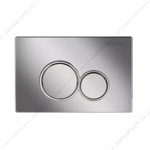 Панель смыва пневматический механизм, 2 реж., Comforty CF5097ESP сатин, для инсталляции CF5K009DP Comforty (Россия) купить в Тюмени (Ван Саныч™)