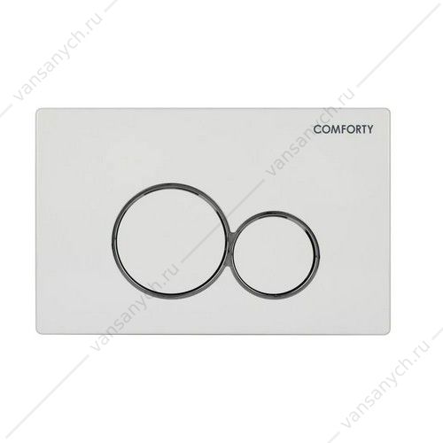 Панель смыва двухрежимная Comforty CF5097EW белый матовый Comforty (Россия) купить в Тюмени (Ван Саныч™)
