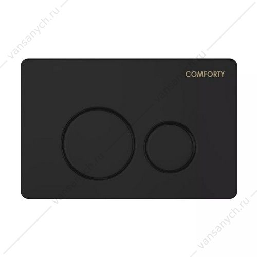 Панель смыва двухрежимная Comforty CF5097IB нерж. сталь (матовая черная) Comforty (Россия) купить в Тюмени (Ван Саныч™)