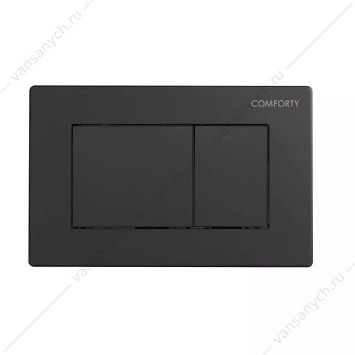 Панель смыва пневматический механизм, 2 реж., Comforty CF5097JBP (черная матовая) для инсталляции CF5K009DP Comforty (Россия) купить в Тюмени (Ван Саныч™)