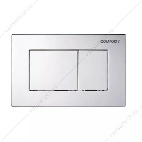 Панель смыва пневматический механизм, 2 реж, Comforty CF5097JSP (сатин) для инсталляции CF5K012DP Comforty (Россия) купить в Тюмени (Ван Саныч™)
