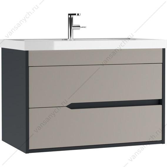 Тумба 80 под раковину UNIT 80 Karat Серый тауп В2 Домино подвесная DK3216T Домино (Россия) купить в Тюмени (Ван Саныч™)