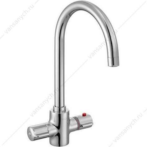 Смеситель для кухни термостат THERMOSTATIC хром 102108754EX  E.C.A. (Турция) купить в Тюмени (Ван Саныч™)