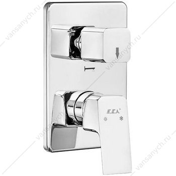 Смеситель для ванны 2 потребителя (внешняя часть) TIERA хром 102167205EX-KDE  E.C.A. (Турция) купить в Тюмени (Ван Саныч™)