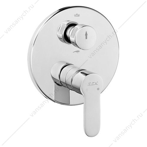 Смеситель для ванны 2 потребителя (внешняя часть) NITA хром 102167208EX-YDE  E.C.A. (Турция) купить в Тюмени (Ван Саныч™)