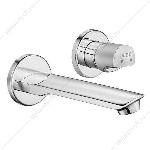 Смеситель для раковины настенный 2 отв. (внешняя часть) MYRA хром 102167603HEX-YY  E.C.A. (Турция) купить в Тюмени (Ван Саныч™)