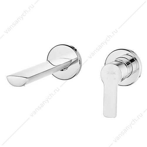 Смеситель для раковины настенный 2 отв. (внешняя часть) LUNA 102167606EX-YY  E.C.A. (Турция) купить в Тюмени (Ван Саныч™)