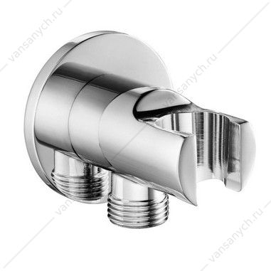 Шланговое подсоединение с держателем для душа хром 102199523EX  E.C.A. (Турция) купить в Тюмени (Ван Саныч™)