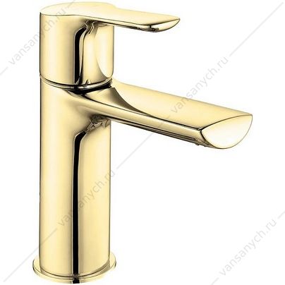 Смеситель для раковины 121 LUNA без дон. клапана золото 102808940EX  E.C.A. (Турция) купить в Тюмени (Ван Саныч™)