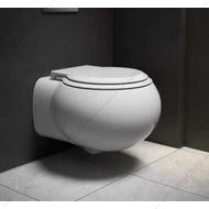 Унитаз безободковый, смыв ТОРНАДО с сиденьем  микролифт CEZARES GRANDE-TOR белый подвесной CZR-308-TH-TOR/SC Cezares (Италия) купить в Тюмени (Ван Саныч™)