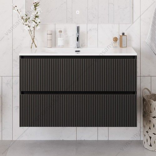 Тумба под раковину 100 BELBAGNO UNO подвесная с 2ящ. Темно-Серый Матовый UNO-1000-2C-SO-GSO Belbagno (Италия) купить в Тюмени (Ван Саныч™)