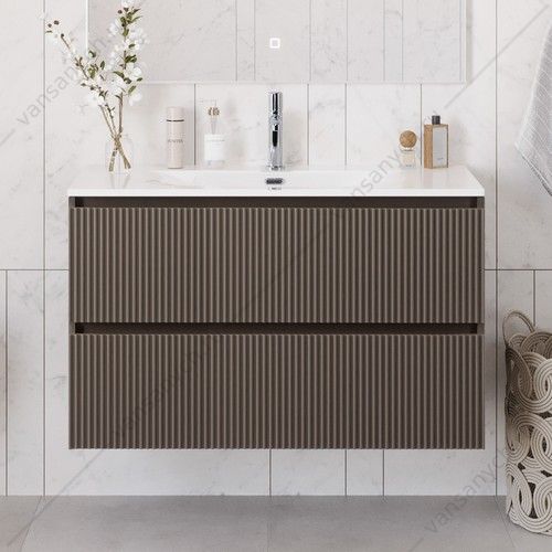 Тумба под раковину 100 BELBAGNO UNO подвесная с 2ящ. Бежевый матовый UNO-1000-2C-SO-СO Belbagno (Италия) купить в Тюмени (Ван Саныч™)