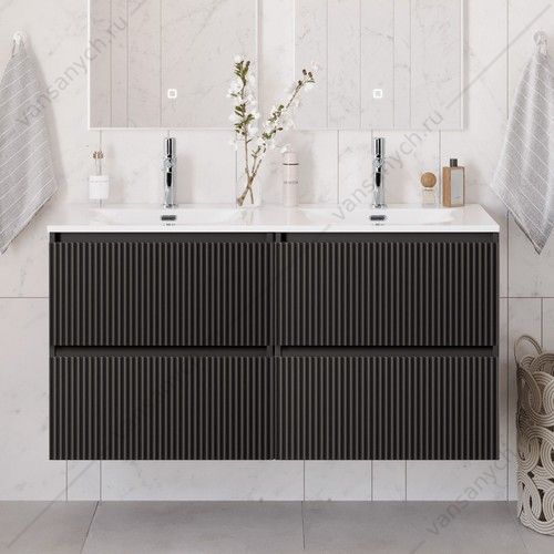 Тумба под двойную раковину с 4ящ. BELBAGNO UNO 1200x455x608 Темно-Серый Матовый UNO-1200-4C-SO-GSO Belbagno (Италия) купить в Тюмени (Ван Саныч™)