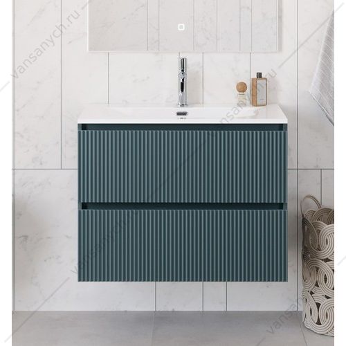 Тумба под раковину 80 BELBAGNO UNO подвесная с 2ящ. Голубой Матовый UNO-800-2C-SO-AO Belbagno (Италия) купить в Тюмени (Ван Саныч™)