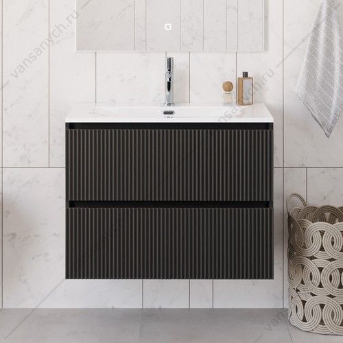 Тумба под раковину 80 BELBAGNO UNO подвесная с 2ящ. Темно-Серый Матовый UNO-800-2C-SO-GSO Belbagno (Италия) купить в Тюмени (Ван Саныч™)