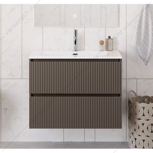 Тумба под раковину 80 BELBAGNO UNO подвесная с 2ящ. Бежевый матовый UNO-800-2C-SO-СO Belbagno (Италия) купить в Тюмени (Ван Саныч™)