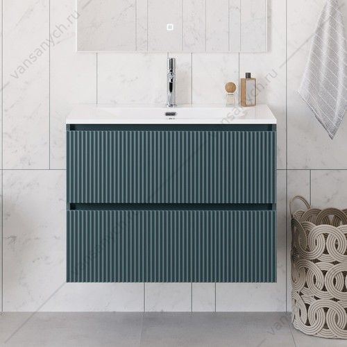 Тумба под раковину 90 BELBAGNO UNO подвесная с 2ящ. Голубой Матовый UNO-900-2C-SO-AO Belbagno (Италия) купить в Тюмени (Ван Саныч™)