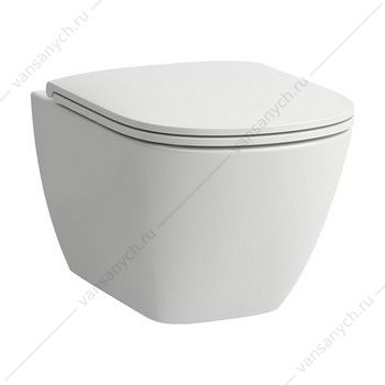 Подвесной унитаз LAUFEN Lua 36х52 см, безободковый, без сиденья 8.2008.0.000.000.1 LAUFEN (Швейцария) купить в Тюмени (Ван Саныч™)