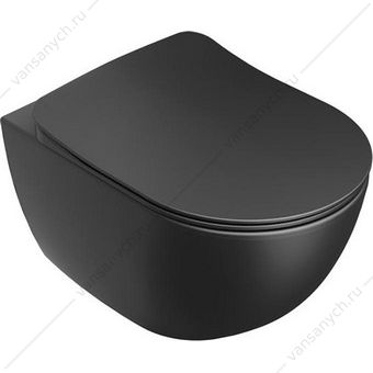 Унитаз подвесной Uni Chrome RimOFF (безободковый) ЧЕРНЫЙ X01794 RAVAK(Чехия) купить в Тюмени (Ван Саныч™)