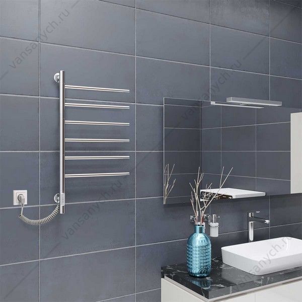 Полотенцесушитель 43х80 электрический Vincea VTD-1S2CE, хром, таймер Vincea (Италия) купить в Тюмени (Ван Саныч™)