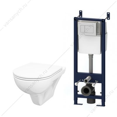 Инсталляция с подвесным унитазом AM.PM Gem клав белая, сид. м/лифт IS301.901738  AM.PM (Германия) купить в Тюмени (Ван Саныч™)