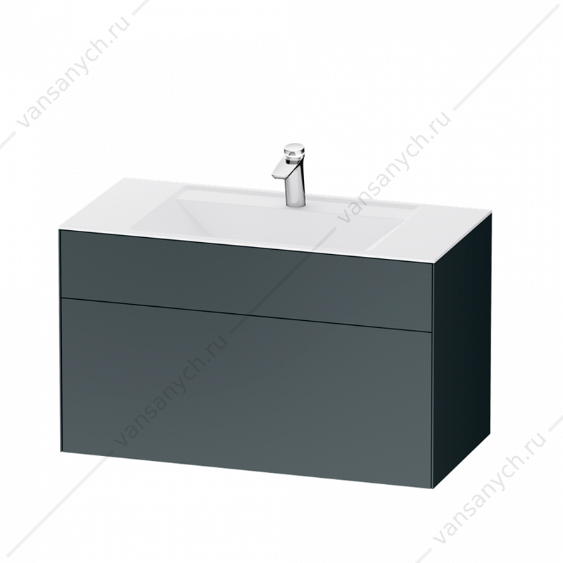 Тумба под раковину подвесная AM.PM INSPIRE V2.0, 100 см, графит, M50AFHX1003GM  AM.PM (Германия) купить в Тюмени (Ван Саныч™)