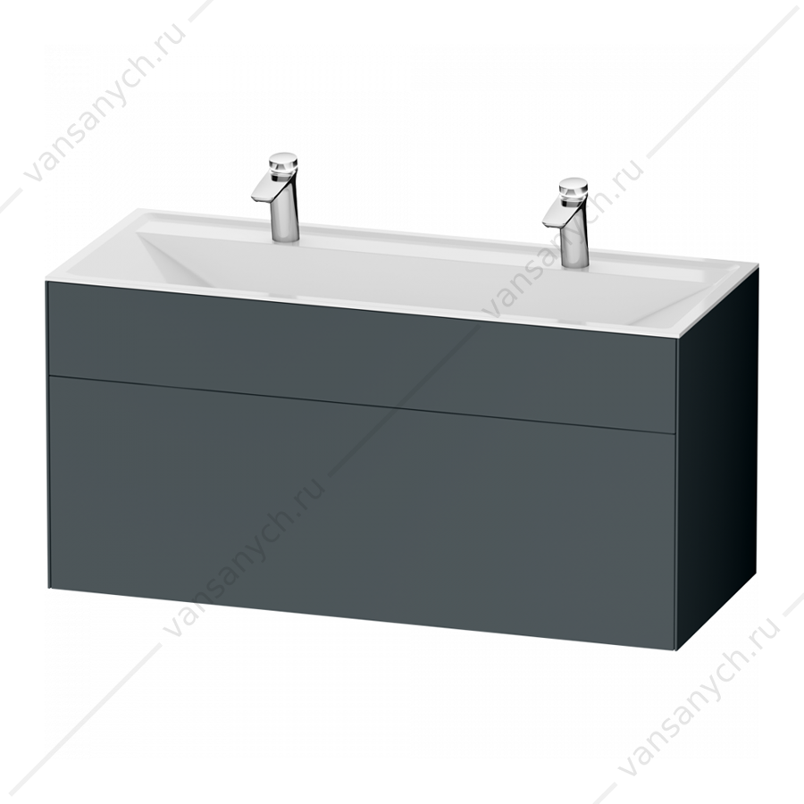 Тумба под раковину подвесная AM.PM INSPIRE V2.0, 120 см, графит, M50AFHX1203GM  AM.PM (Германия) купить в Тюмени (Ван Саныч™)