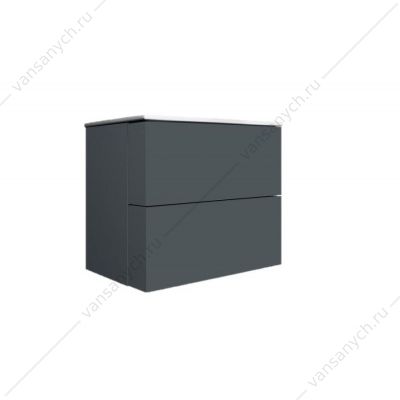 Тумба под раковину подвесная AM.PM SPIRIT 2.0, 60 см, ящики, графит, M70AFHX0602GM  AM.PM (Германия) купить в Тюмени (Ван Саныч™)