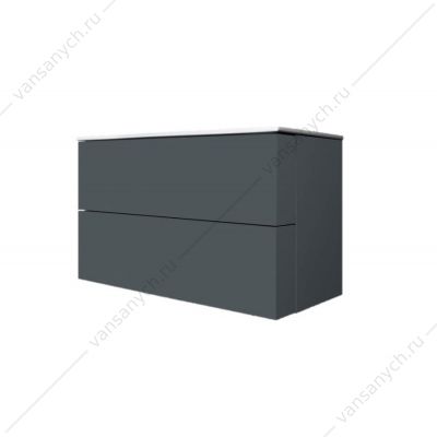 Тумба под раковину подвесная AM.PM SPIRIT 2.0, 100 см, ящики, графит, M70AFHX1002GM  AM.PM (Германия) купить в Тюмени (Ван Саныч™)