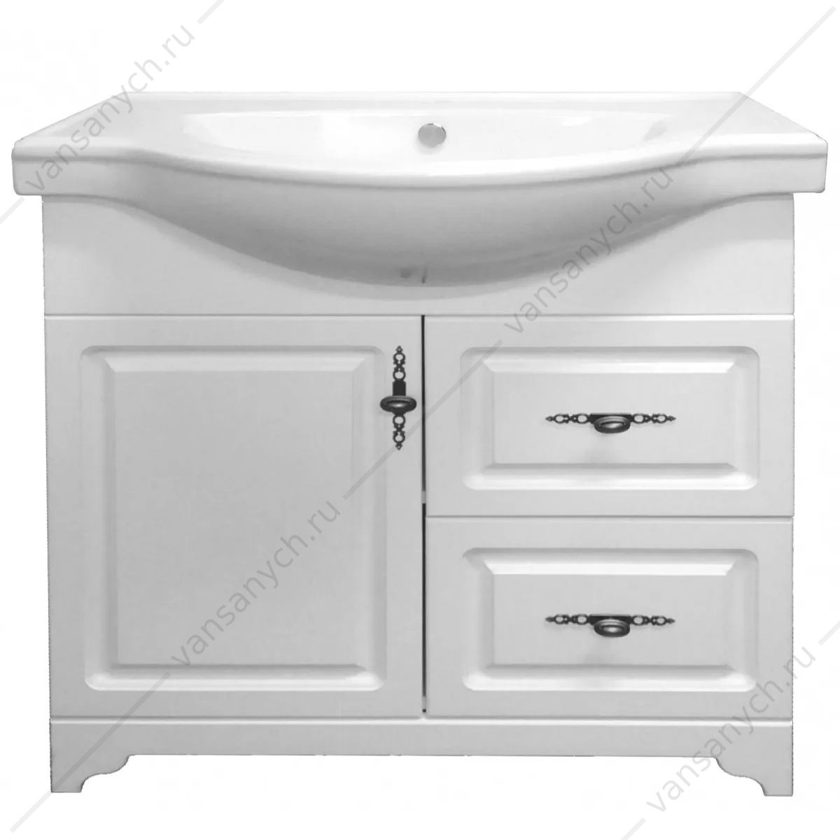 167817 Тумба с раковиной 80см Loranto Janet, Ольха, раковина Классик SL 80, CS00049870 Loranto (Россия-Китай) купить в Тюмени (Ван Саныч™)