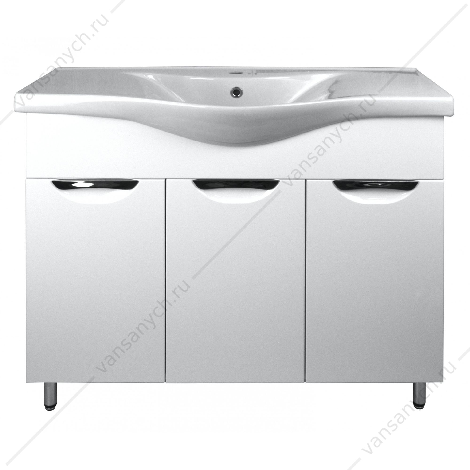 358624 Тумба с раковиной 100 Стиль, раковина Basic 100, CS00079170 Loranto (Россия-Китай) купить в Тюмени (Ван Саныч™)