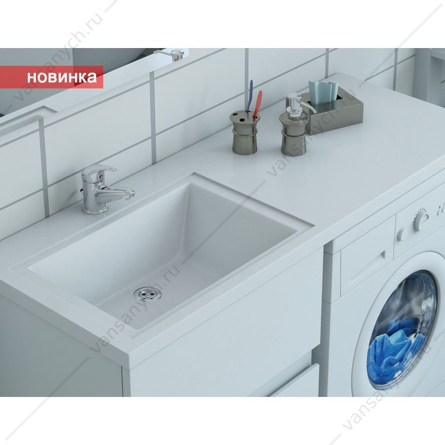 14463 Раковина Даллас левая 1300х480 Эстет (Россия) купить в Тюмени (Ван Саныч™)