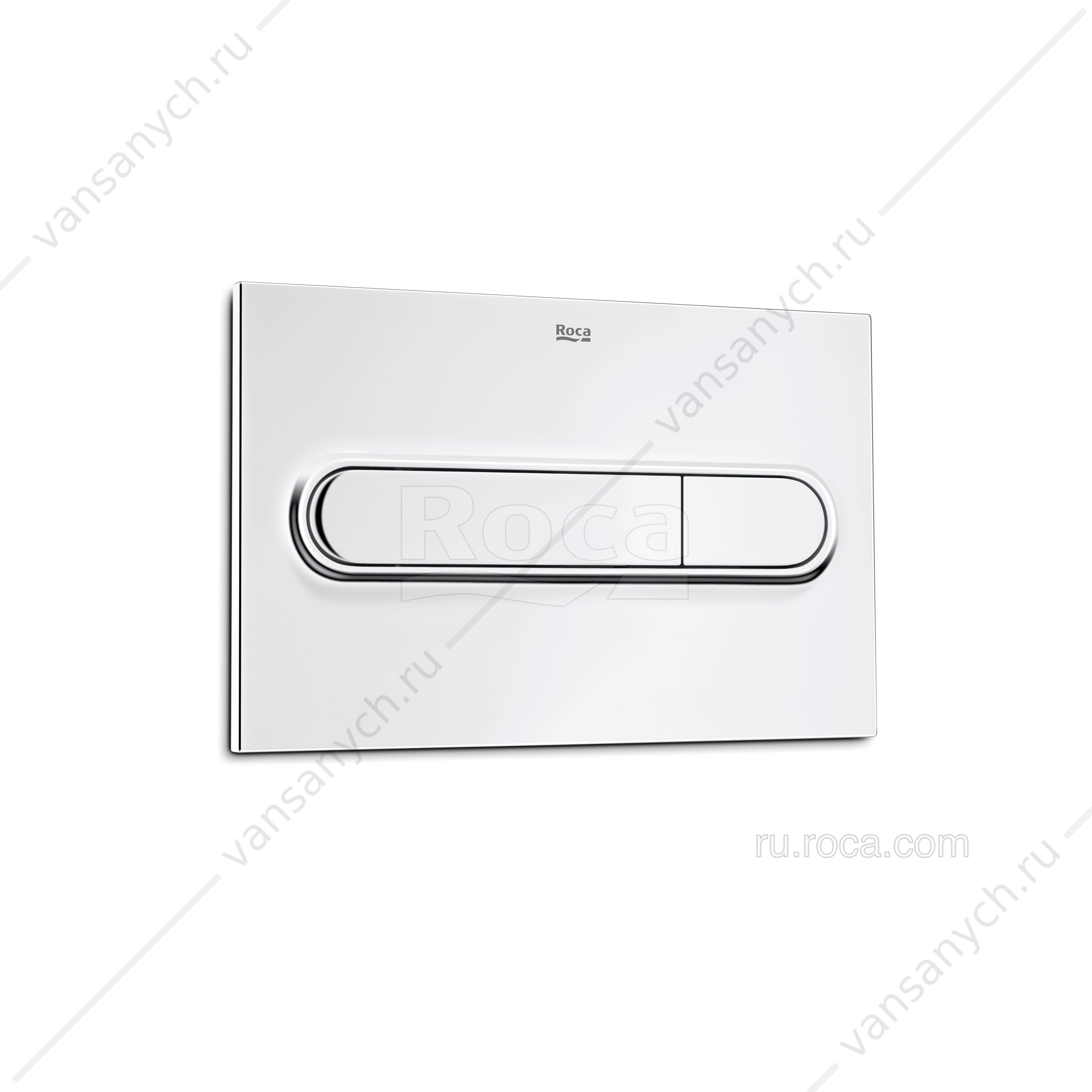 Roca. Панель смывная PL1 Dual глянцевый хром Roca (Испания) купить в Тюмени (Ван Саныч™)