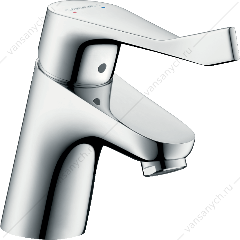 Смеситель для раковины Hansgrohe Focus 70 с длинной рукояткой и сливным гарнитуром HANSGROHE (Германия) купить в Тюмени (Ван Саныч™)