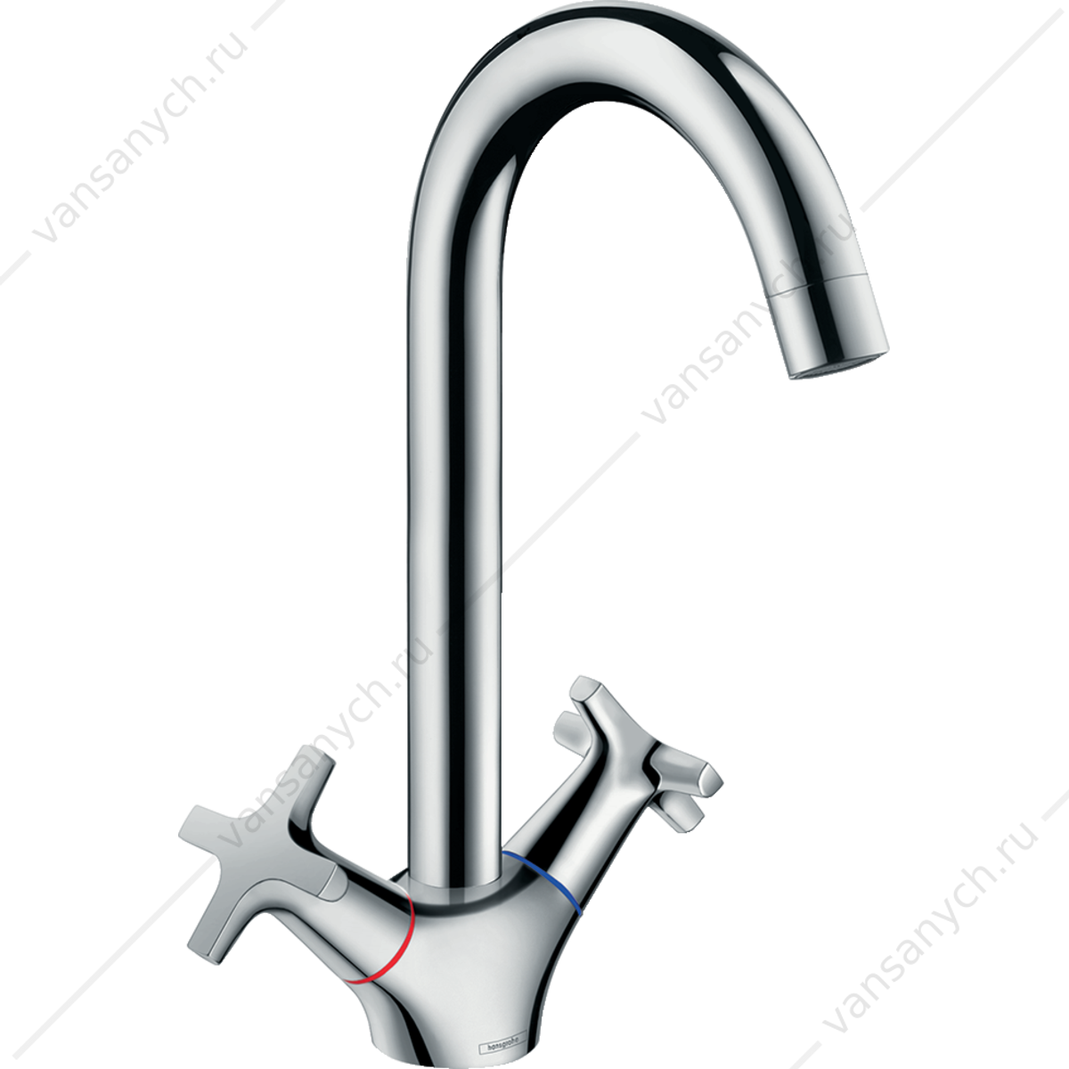 Смеситель Hansgrohe Logis 220 для кухни с двумя рукоятками 71285000 HANSGROHE (Германия) купить в Тюмени (Ван Саныч™)
