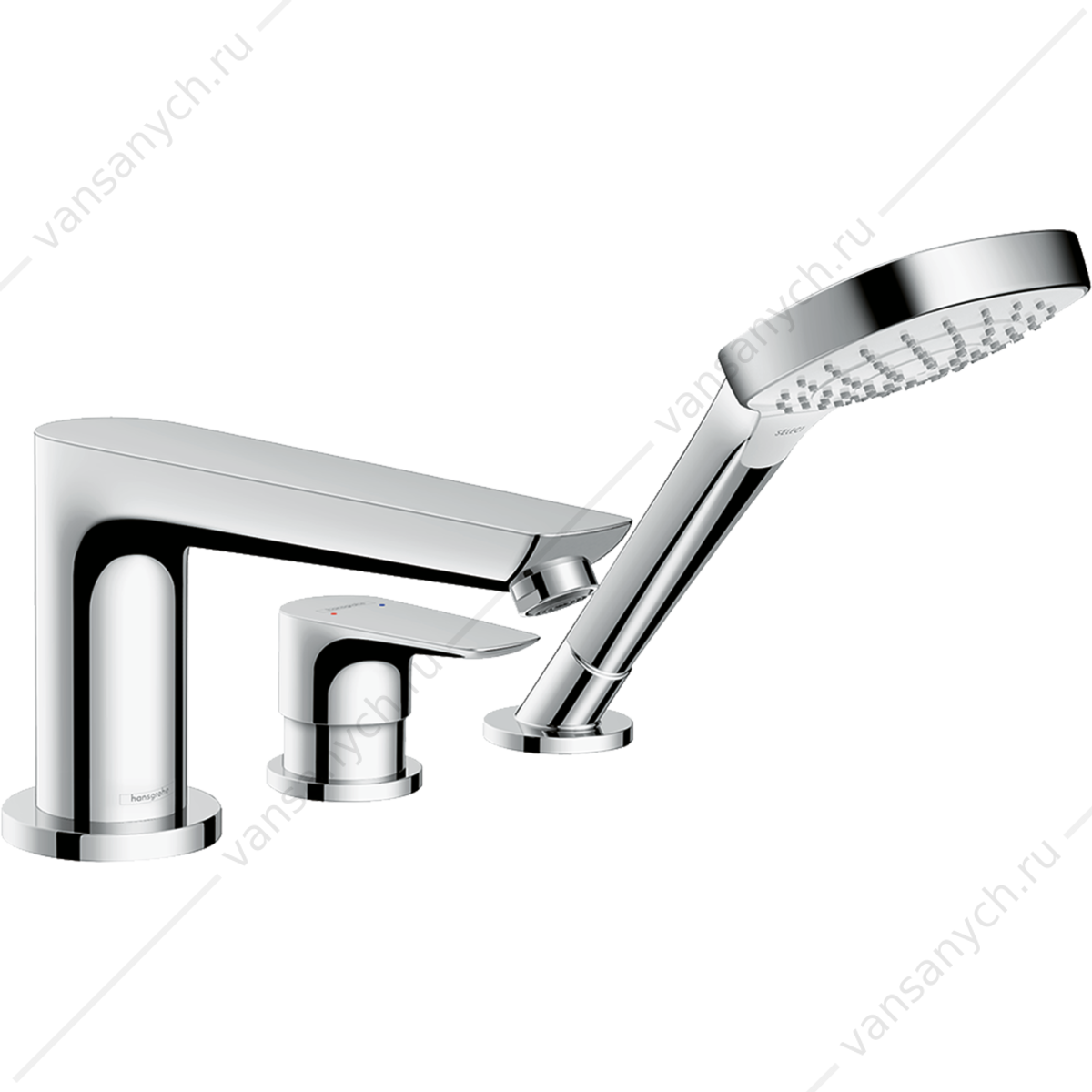 Смеситель на борт ванны Hansgrohe Talis E  на 3 отверстия HANSGROHE (Германия) купить в Тюмени (Ван Саныч™)
