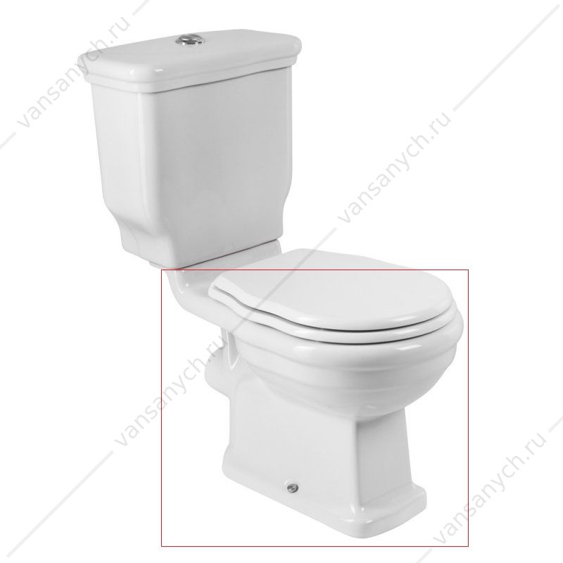 Чаша безободкового унитаза-компакт BELBAGNO BOHEME P-TRAP горизонт. выпуск BB115CPR Belbagno (Италия) купить в Тюмени (Ван Саныч™)