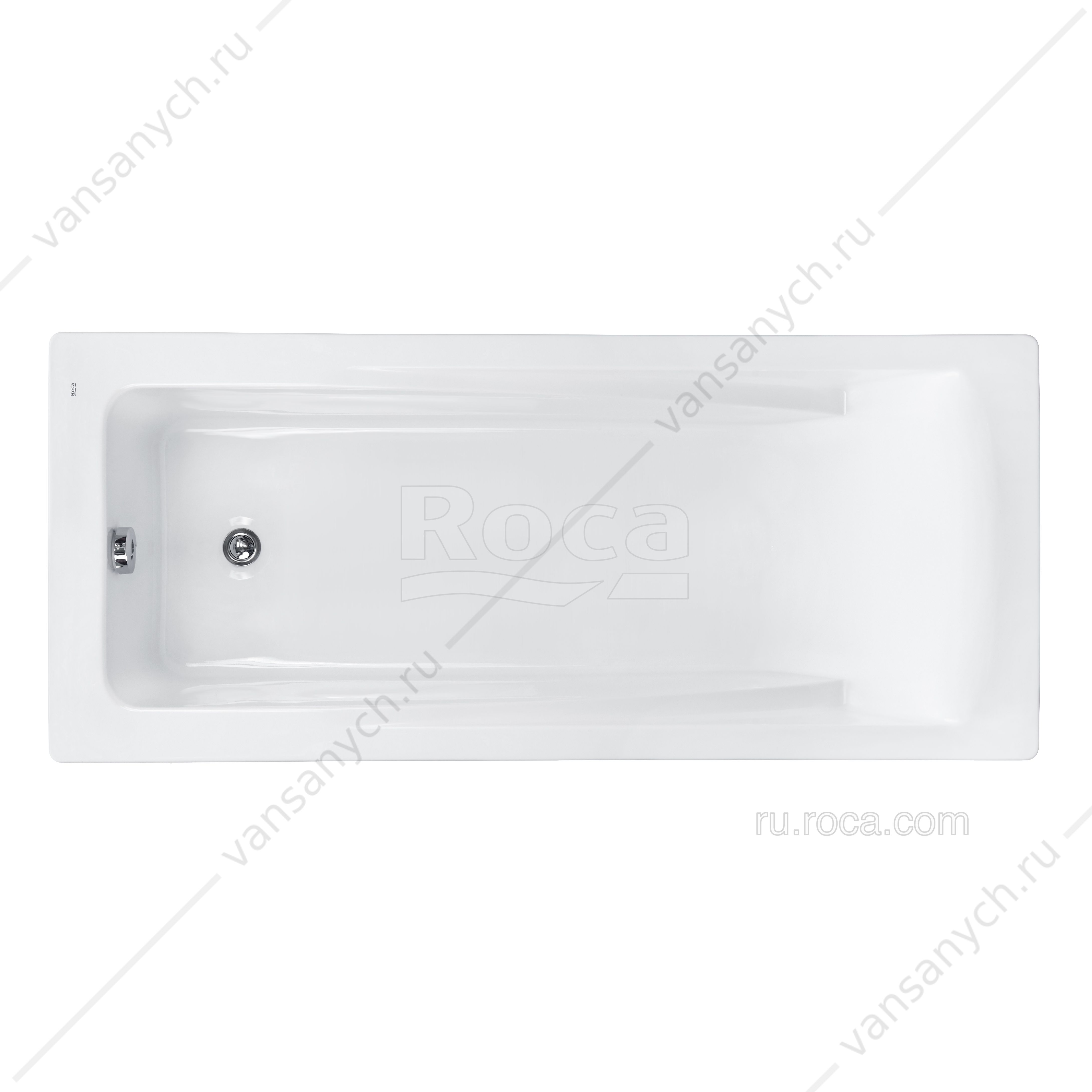 91 Ванны 170х75 акриловая Hall прямоугольная ZRU9302768 Roca (Испания) купить в Тюмени (Ван Саныч™)