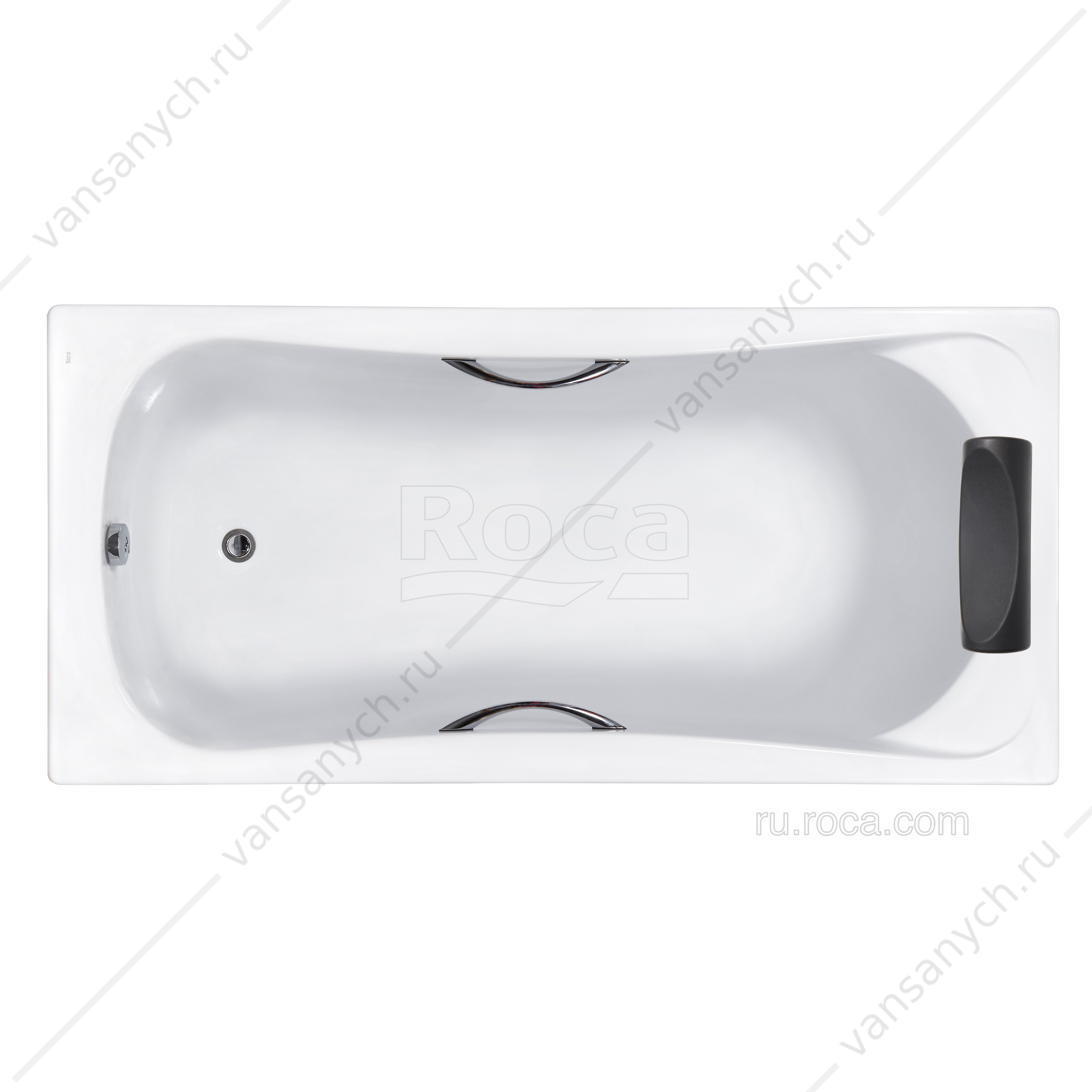 3 Ванны 170x80 акриловая BeCool прямоугольная, с отверстиями для ручек, ZRU9302852 Roca (Испания) купить в Тюмени (Ван Саныч™)