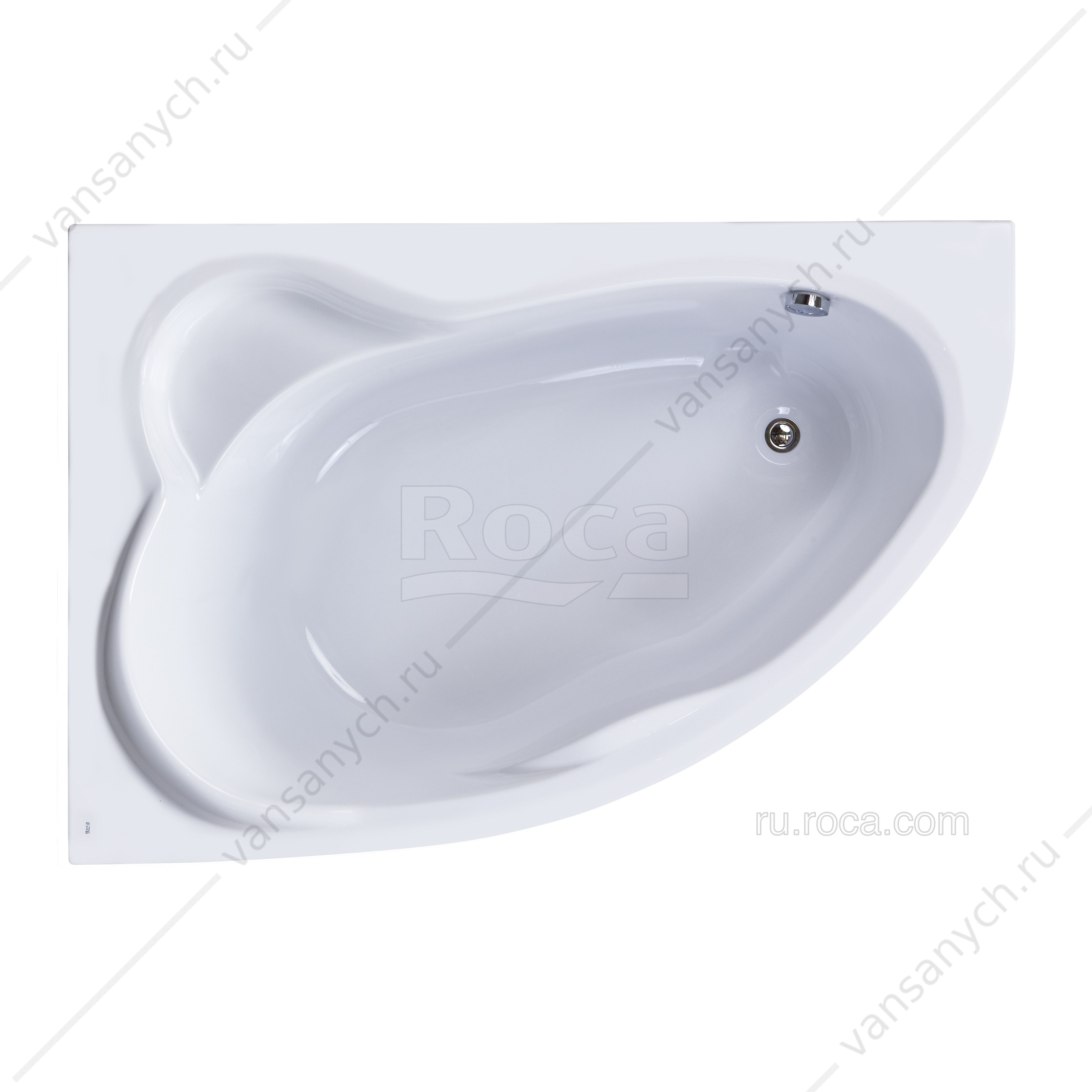 85 Ванны 170x115 акриловая Luna асимметричная левая ZRU9302911 Roca (Испания) купить в Тюмени (Ван Саныч™)