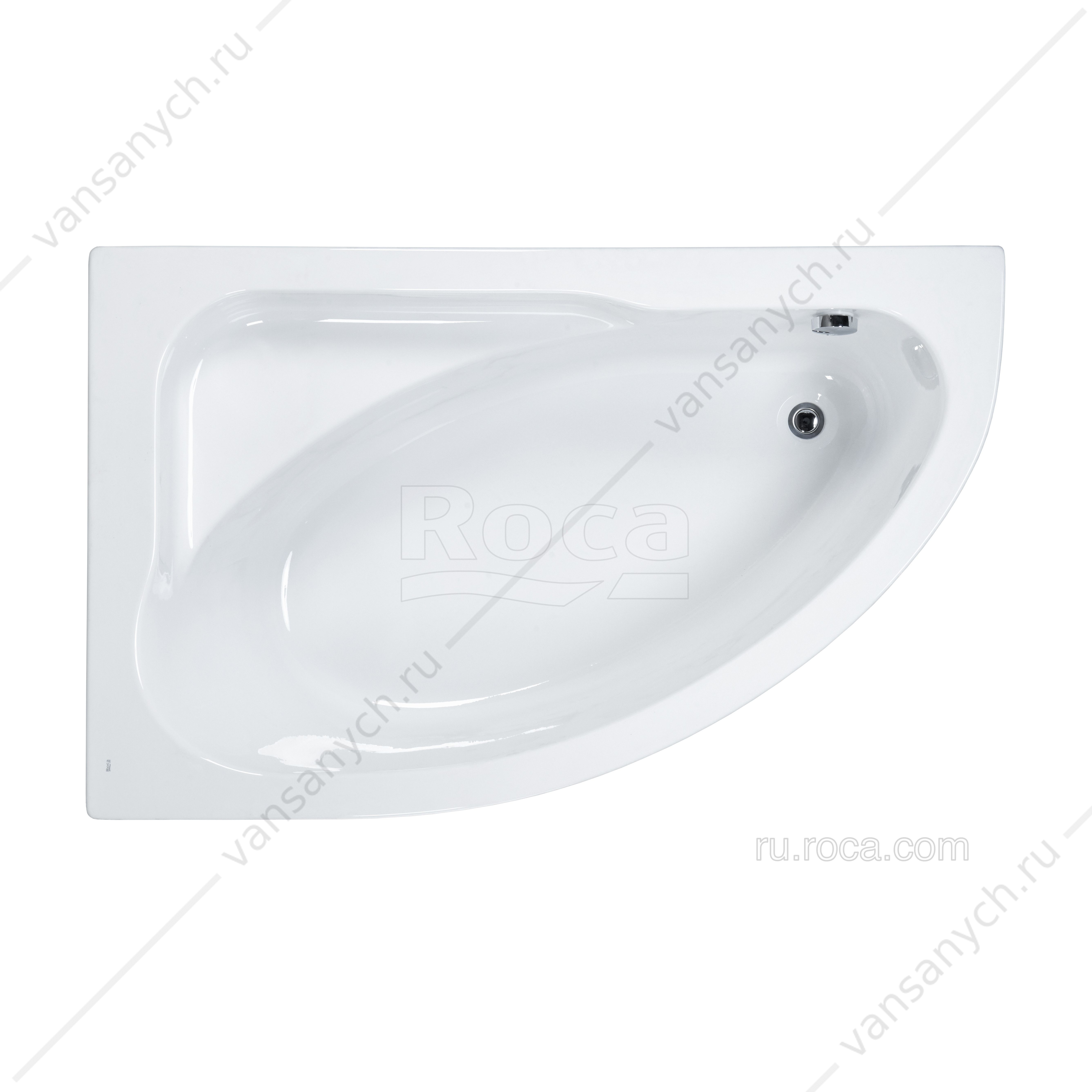 631 Ванны 160x100 акриловая Welna асимметричная левая ZRU9302997 Roca (Испания) купить в Тюмени (Ван Саныч™)