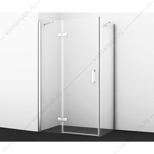 SET361 Душевой уголок 120х80х200 Aller 10H06RBLACK , черный/хром WasserKraft (Германия) купить в Тюмени (Ван Саныч™)